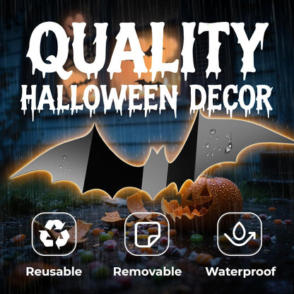 140Pcs_Bats_Halloween_Decor,_Spooky_Halloween_Party_Supplies_Stickers,_3D_Bats_Wall_Decal,_Cute_Halloween_Decorations_Indoor_for_Bedroom,_Bathroom,_Home,_Door,_Window,_Office