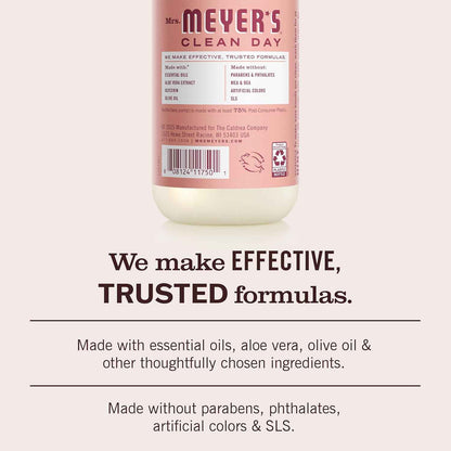 MRS. MEYER'S CLEAN DAY Liquid Hand Soap Rose (12.5 Fl Oz (Pack of 3))