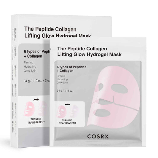 COSRX Pink Collagen Lifting Glow Hydrogel Face Masks Skincare, Collagen Face Mask, Travel Essentials, Overnight Face Mask, Korean SkinCare