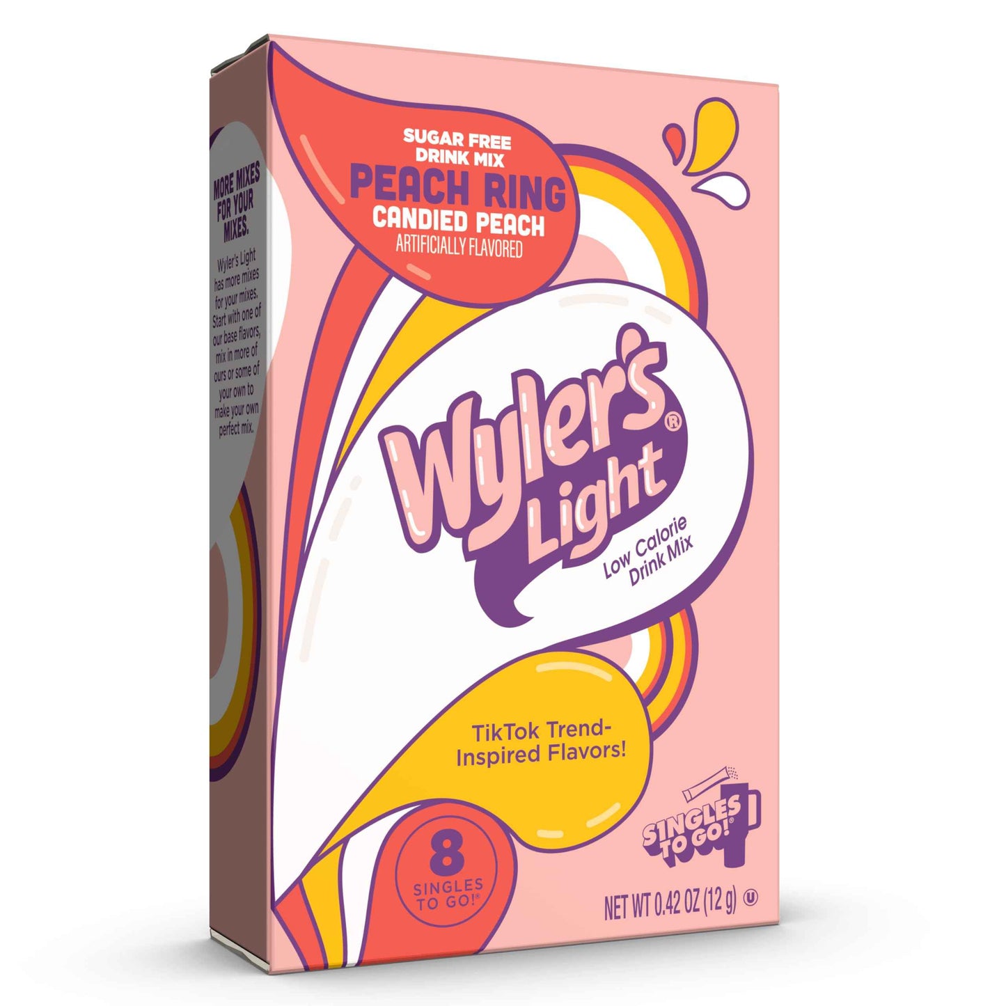 Wyler's Light Singles To Go Powder Packets, Water Drink Mix, Watertok Banana, 8 Count