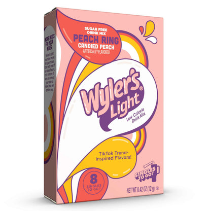 Wyler's Light Singles To Go Powder Packets, Water Drink Mix, Watertok Banana, 8 Count