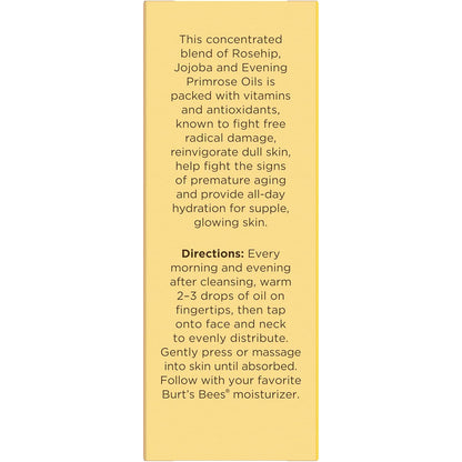 Burt's_Bees_Gua_Sha_Face_Oil_With_Rosehip_Seed_Extract,_Reduces_Appearance_of_Fine_Lines_and_Wrinkles,_Use_with_Ice_Roller_&_Facial_Tools,_Natural_Origin_Skin_Care,_0.51_fl._oz.