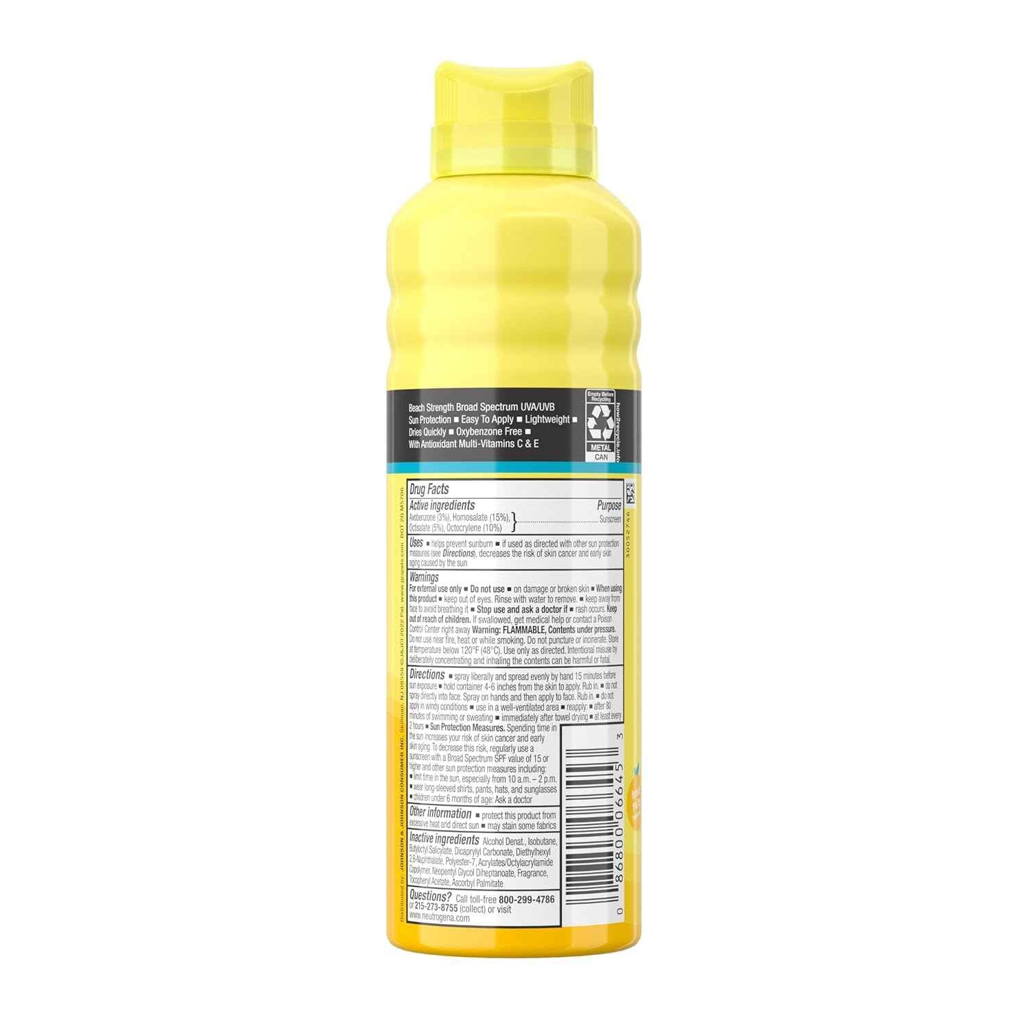Neutrogena Beach Defense Kids Sunscreen Spray SPF 70, Water-Resistant Spray Sunscreen, Broad Spectrum Protection, Oxybenzone-Free & Fast-Drying, Beach Vacation Essential