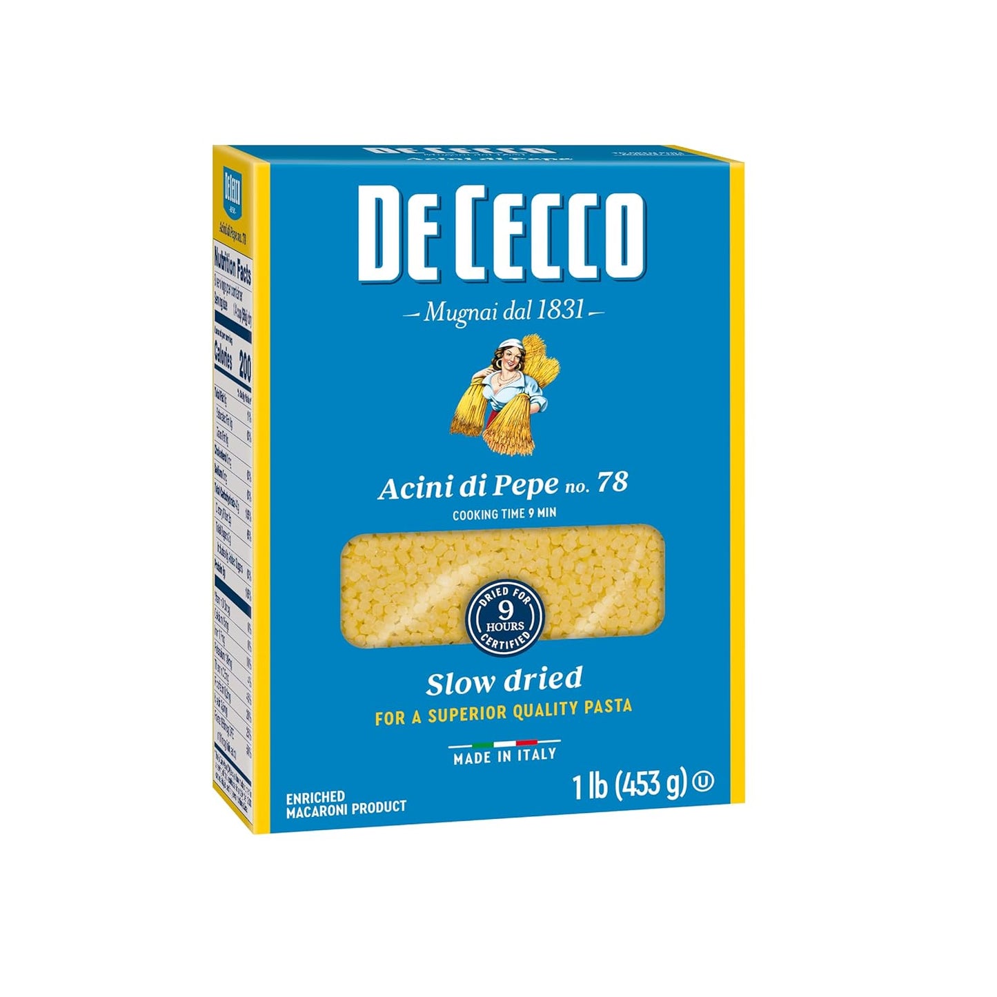 De_Cecco_Acini_Di_Pepe_No._78_Pasta,_16_Oz,_Authentic,_Slow_Dried,_Made_with_Semolina_and_Durum_Wheat,_Versatile_Pasta_for_Sauces_&_Recipes,_Made_in_Italy