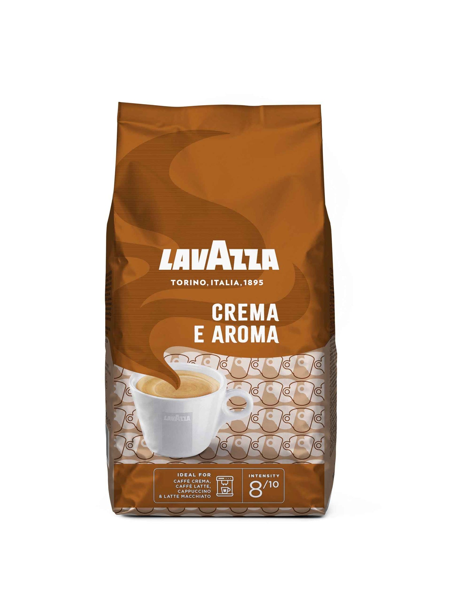 Lavazza Whole Bean Coffee Blend, Balanced medium roast with an intense, earthy flavor and long lasting crema, Non-GMO