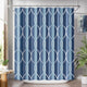 Blue Stripe +12 Metal Hooks - 72"W x 72"L (Pack of 1)