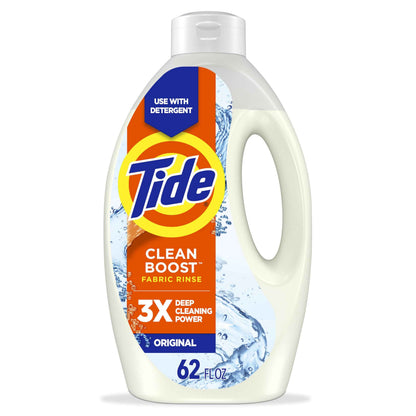 Tide Clean Boost Fabric Rinse, Removes Odors and Residues, Safe on All Fabrics, Free of Dyes and Heavy Perfumes, Original Scent