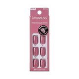 KISS imPRESS No Glue Mani Press On Nails, Mini, Pink, Kids Size, Squoval Shape, Includes 20 Nails, 1 Mini File