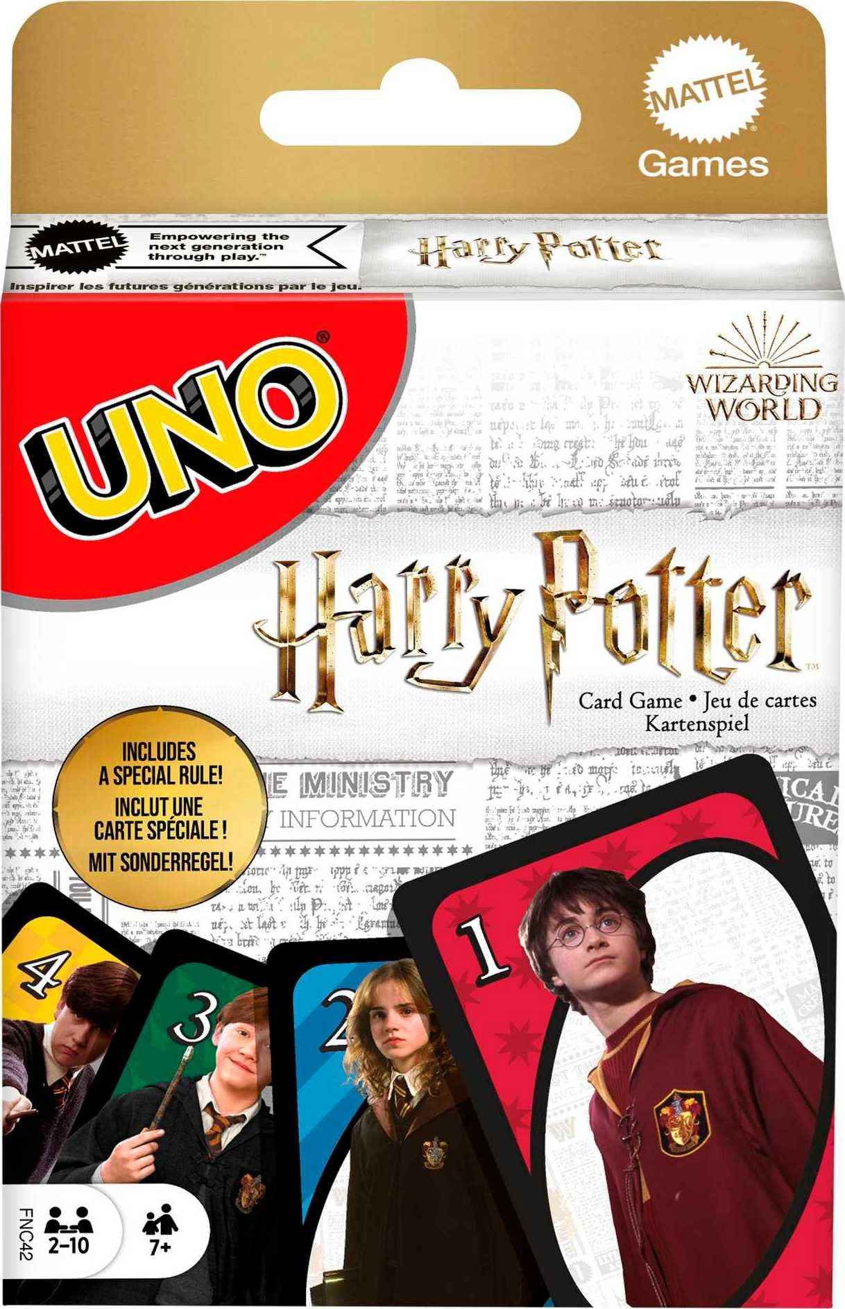 Mattel Games UNO Card Game, Gifts for Kids and Family Night, Themed to Video Game, Travel Games, Storage Tin Box