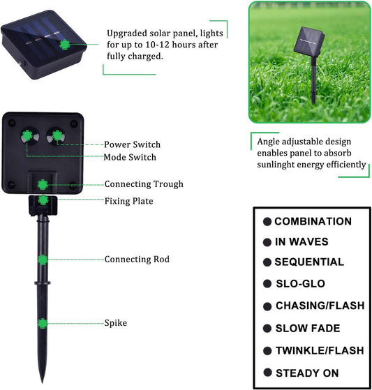 2/4_Pack_Total_200_LED_66FT_Solar_Powered_Copper_Wire_String_Lights_Outdoor,_Waterproof,_8_Modes_Fairy_Lights_for_Garden,_Patio,_Party,_Yard,_Christmas