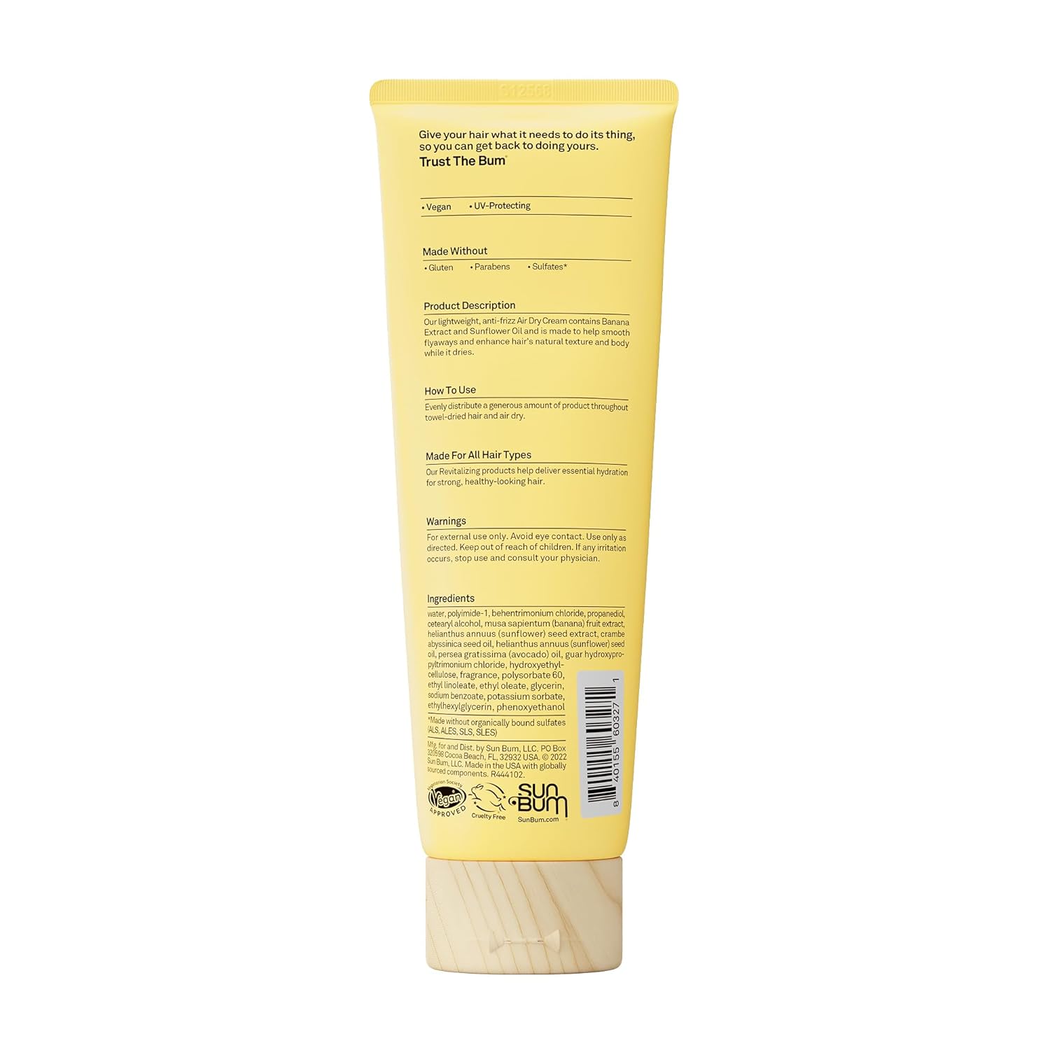 Sun_Bum_Revitalizing_Air_Dry_Cream_-_Anti_Frizz_Styling_Cream_with_Banana_Extract_and_Sunflower_Oil_-_Vegan_-_Without_Parabens_-_UV_Protecting_-_Helps_Smooth_and_Enhance_Natural_Hair_Texture_-_6_fl_oz