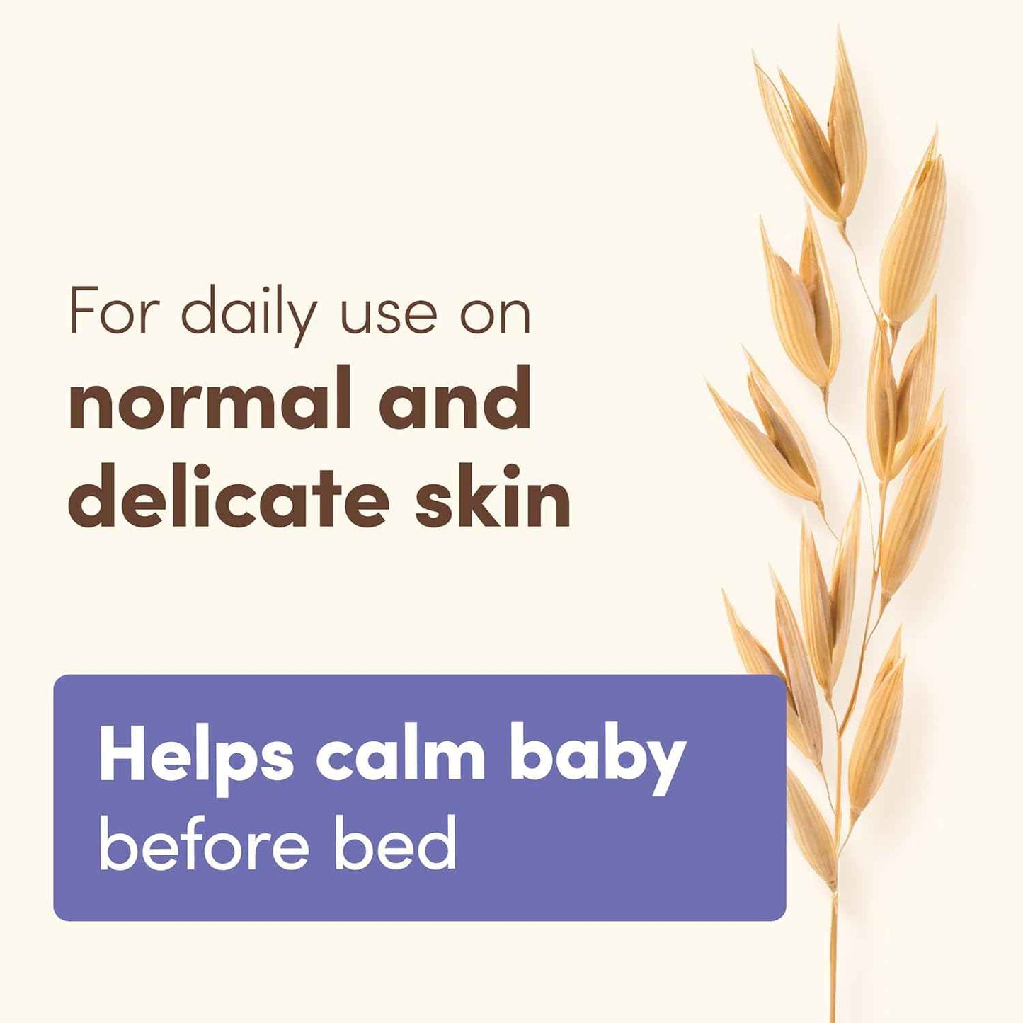Aveeno Baby Calming Comfort Moisturizing Body Lotion with Relaxing Lavender & Vanilla Scents, Non-Greasy Baby Lotion, Nourishing Prebiotic Oatmeal, Paraben- & Phthalate-Free