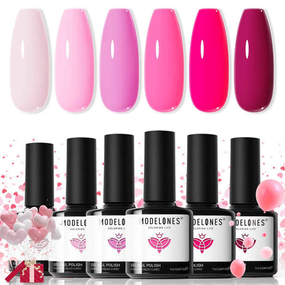 modelones Cat Eye Magnet Set, Heart French Cateye Gel Polish Nail Tools Kit Dual-Head 3 IN One Magnets Pen Heart Round Square Flower Glassy Moon Multi Effect Nail Art Designs Home DIY Salon Use