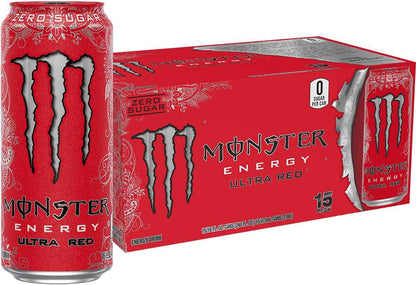 Monster Energy Ultra Variety Pack, PKZSD, Sugar Free Energy Drink, 16 Ounce | Pack of 15