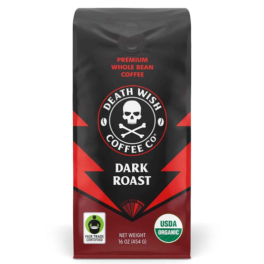 Death Wish Coffee, Organic and Fair Trade Whole Bean Coffee