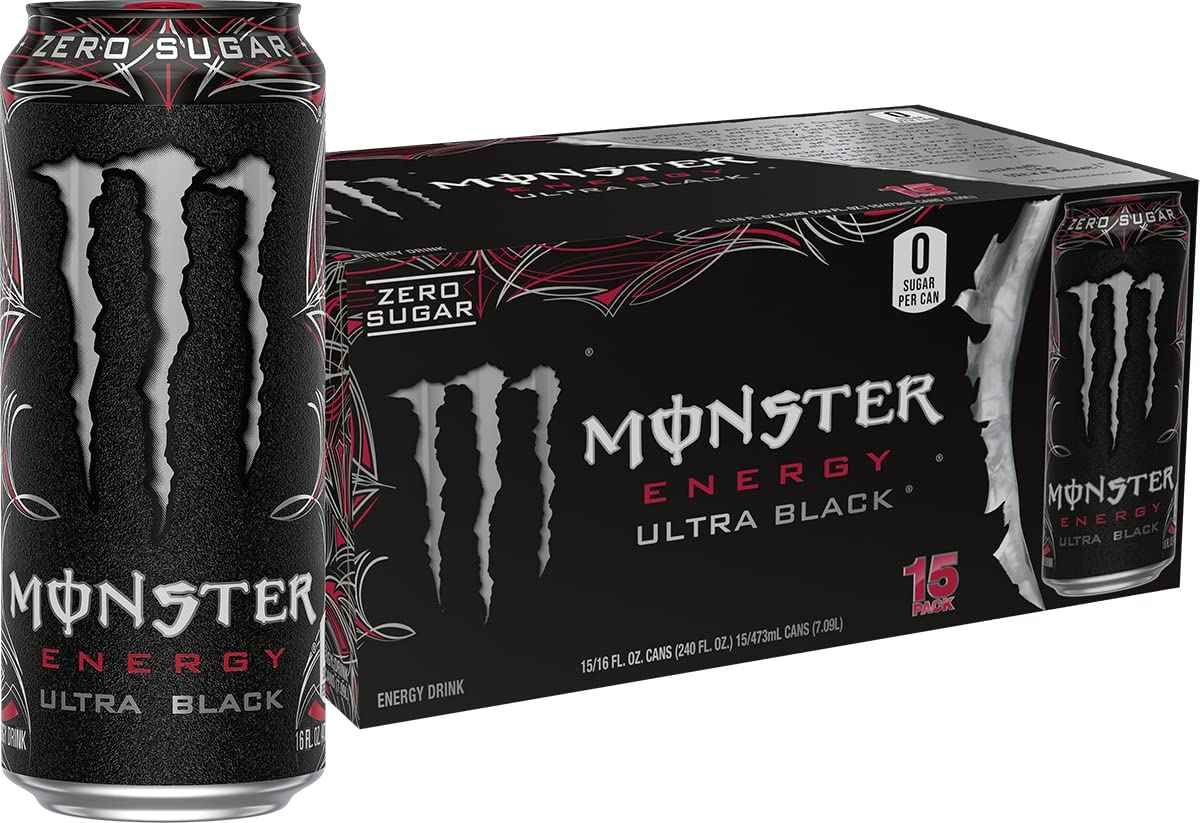 Monster Energy Ultra Variety Pack, PKZSD, Sugar Free Energy Drink, 16 Ounce | Pack of 15