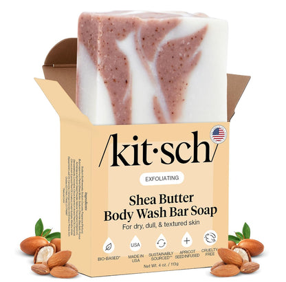 Kitsch_Shea_Butter_Exfoliating_Body_Wash_Bar_Soap_–_Super_Hydrating_with_Plant-Based_Exfoliating_Body_Scrub_–_Moisturizing_Skin_Care_–_Paraben,_Silicone_&_Sulfate-Free,_Vegan_–_Made_in_USA,_4_oz