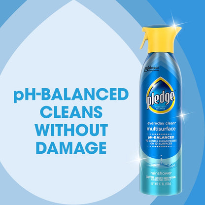 Pledge_pH-Balanced_Multisurface_Spray,_Gently_Clean_101_Surfaces,_Remove_Dust_and_Messes,_No_Residue_-_Rainshower_Scent,_9.7oz,_Pack_of_3