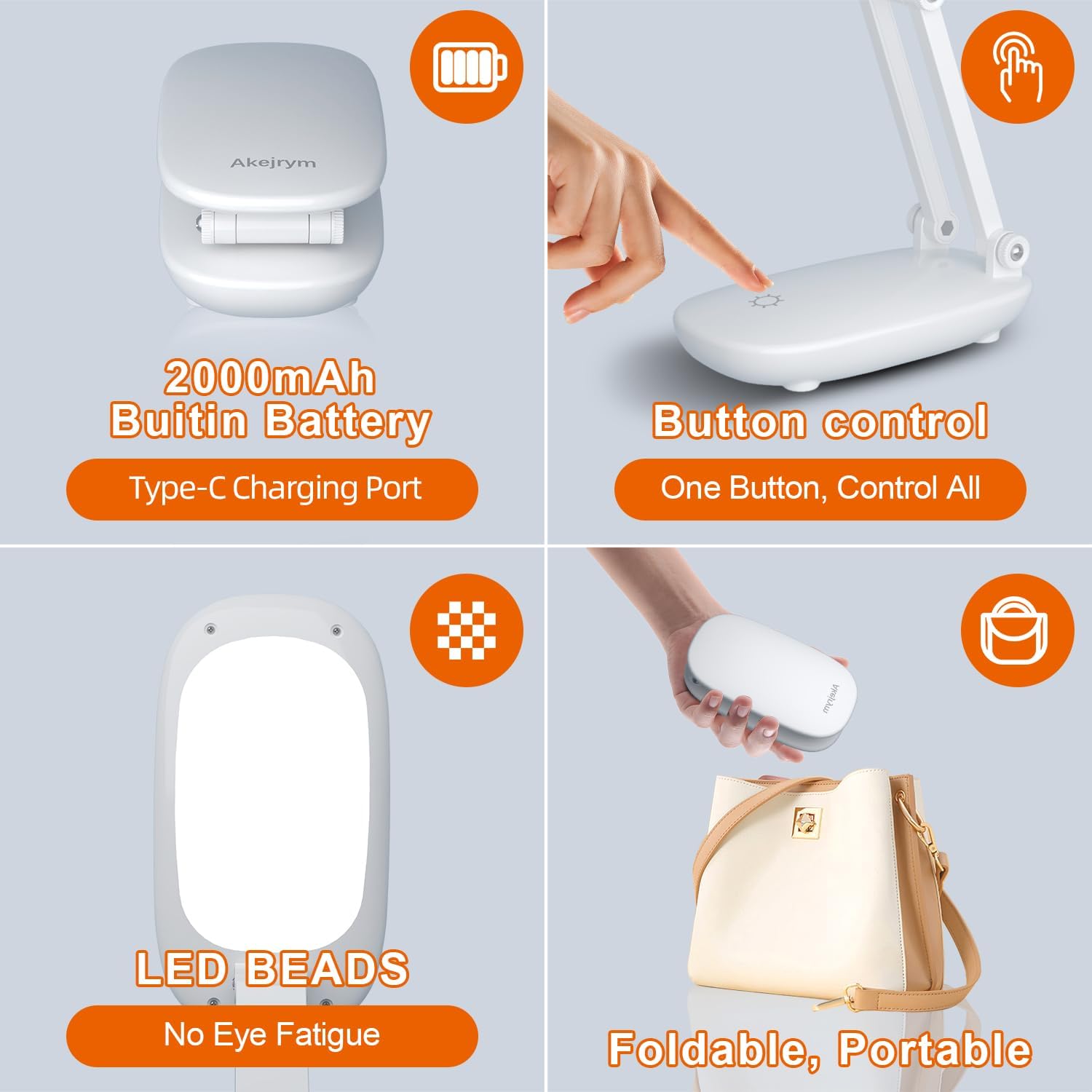 LED_Desk_Lamp_for_Office_Home_&_Battery_Operated_Lamp_Rechargeable_Lamp_Foldable_&_Portable_Light,_[2-Fold_Bracket]_3_Brightness_Dimmable_Small_Desk_Lamp_Wireless_Reading_Lamp_(White)