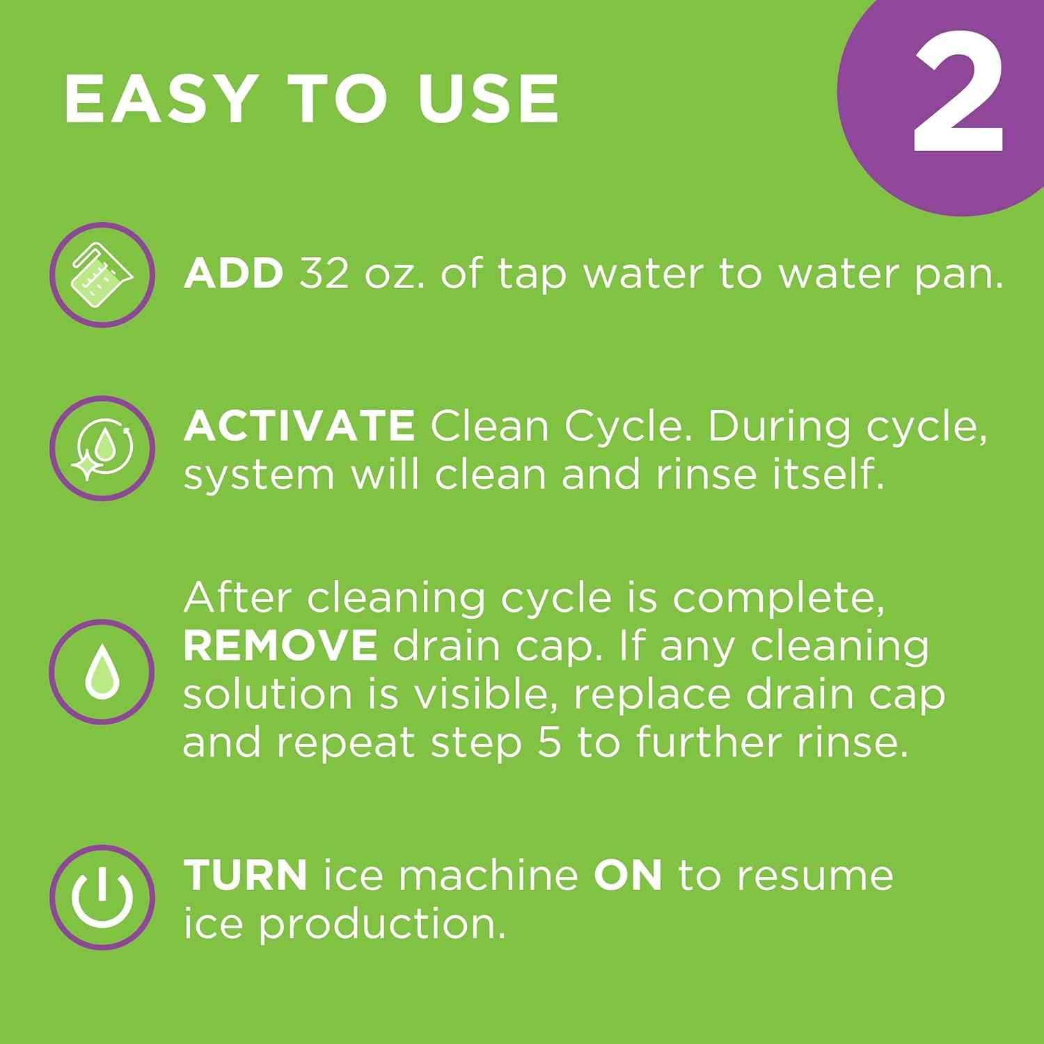 Affresh Ice Machine Cleaner, Helps Remove Hard Water and Mineral Buildup for Great-Tasting Ice