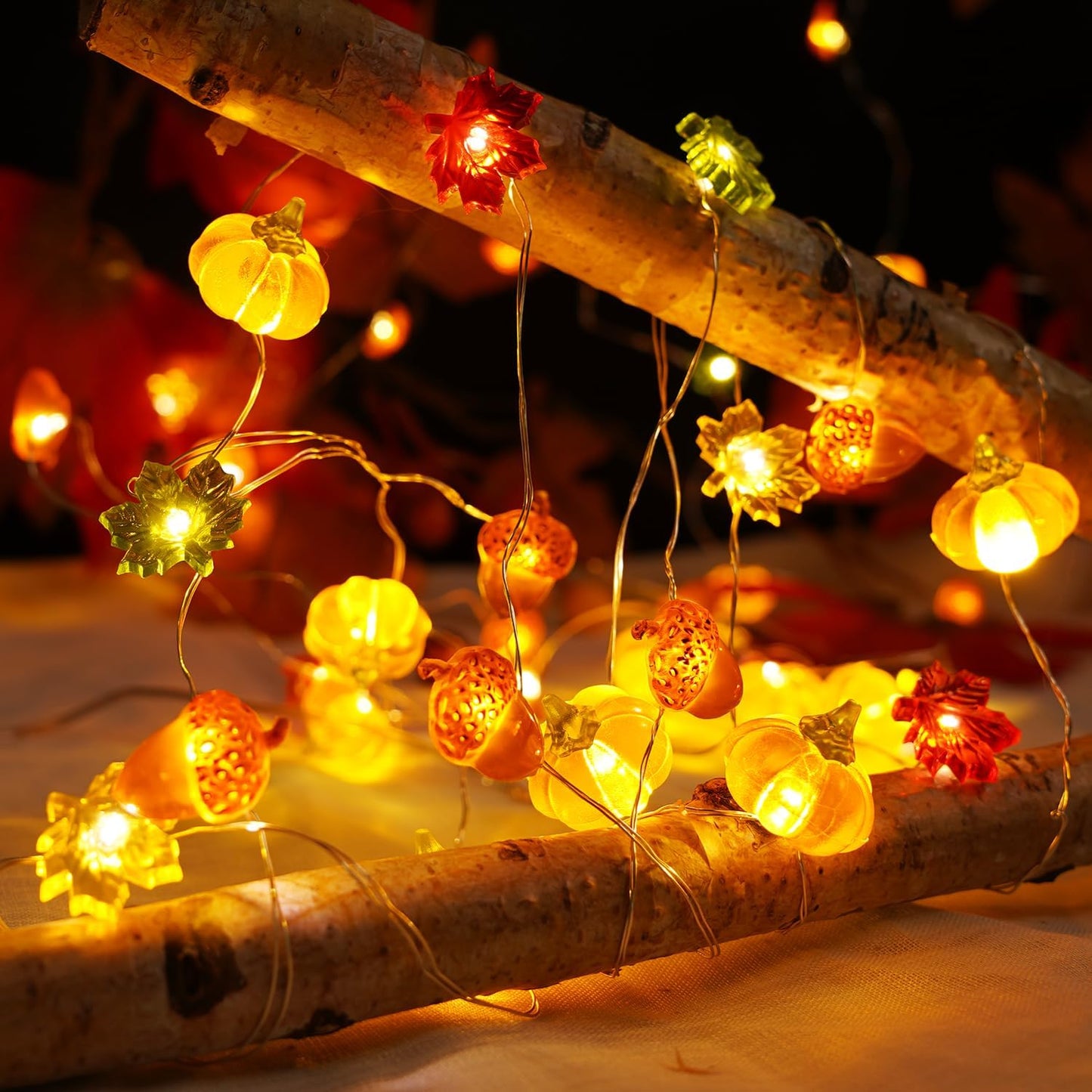 BOHON_Thanksgiving_Decoration_Acorn_3D_Pumpkin_Maple_Leaf_String_Lights_Battery_Operated_with_Remote_LEDs_Orange_Fall_Lights_for_Home_Autumn_Garland_Harvest_Halloween_Party_Christmas_Decor