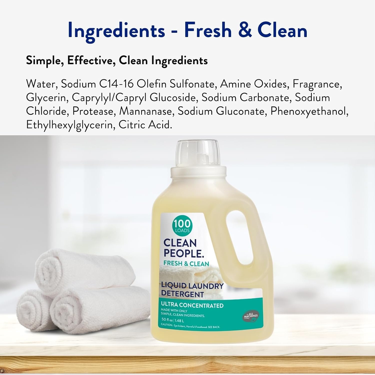 The_Clean_People_Liquid_Laundry_Detergent_-_Recyclable_Packaging,_Stain_Fighting_-_Ultra_Concentrated,_Laundry_Soap_-_Fresh_Scent,_50_fl_oz