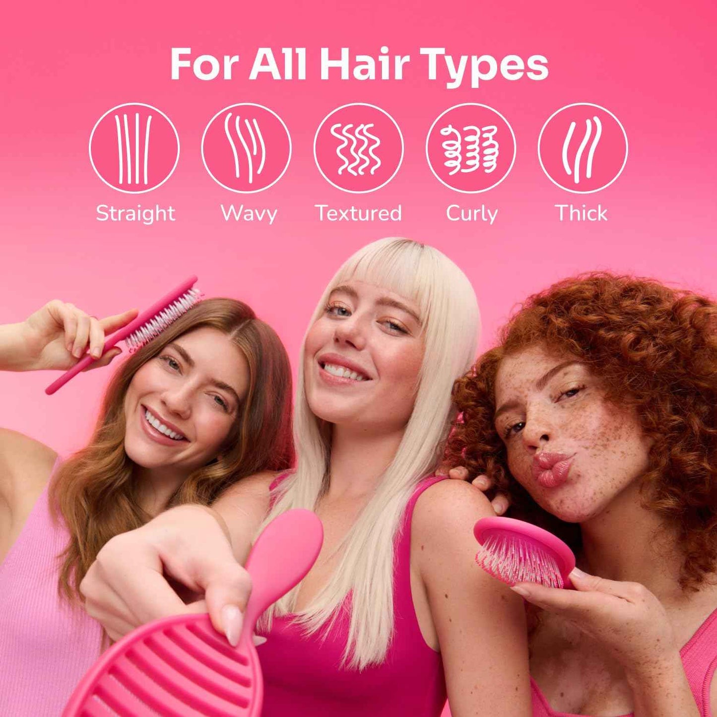 Wet Brush Shower Hair Brush Detangler - Exclusive Ultra-soft IntelliFlex Bristles - Minimizes Pain And Protects Against Split Ends and Breakage - Comb For Women, Men, Wet & Dry Hair