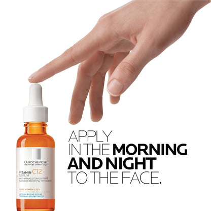 La_Roche-Posay_Pure_12%_Vitamin_C_Serum_For_Face_With_Hyaluronic_Acid_&_Salicylic_Acid,_Hydrating_Face_Serum,_Boost_Radiance_&_Reduce_Wrinkles,_2_Formulas_for_Normal_or_Oily_Skin_Control