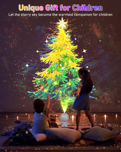 Astronaut_Galaxy_Projector,Star_Projector_with_12_Space_Films,Galaxy_Projector_for_Bedroom_with_Timer_and_360°Rotating_Magnetic_Head,Planetarium_projectors_is_Suitable_for_Kids_and_Adults_(White)