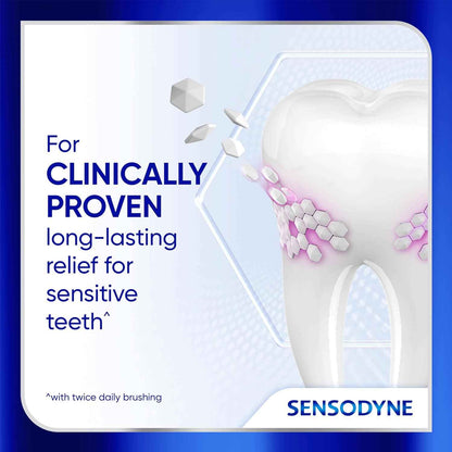 Sensodyne Clinical Repair Whiten & Shine Toothpaste for Sensitivity Relief, 2.3 oz