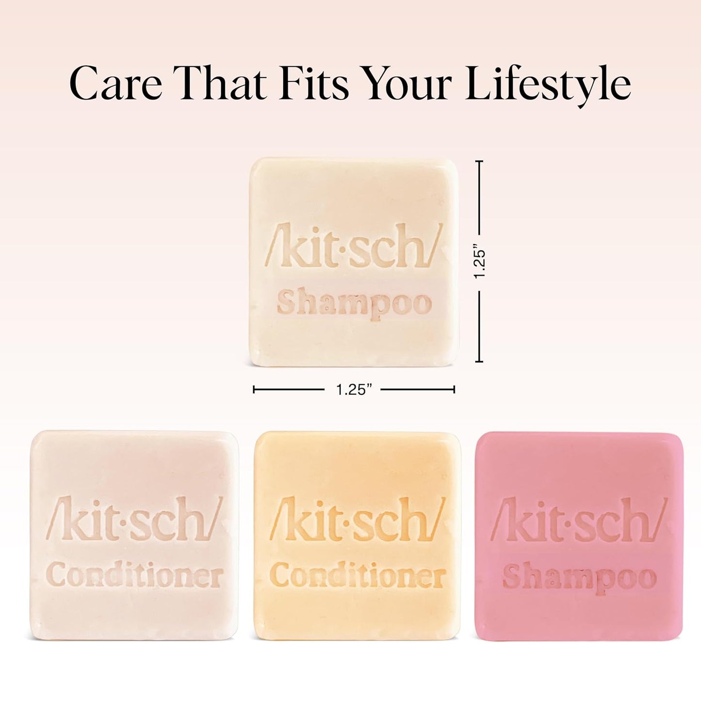 Kitsch_Shampoo_and_Conditioner_Set_-_4pc_Sampler_Bars_with_Rice_Water_Shampoo_and_Conditioner,_Castor_Oil_Shampoo_&_Coconut_Oil_Conditioner_-_Bottle-Free_Beauty_for_Hair_Growth,_Repair_&_Moisture