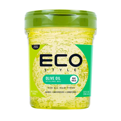 Eco Style Gel Styling - Adds Shine and Tames Split Ends - Delivers Moisture to Scalp - Nourishes And Repairs - Provides Weightless and Superior Hold - Ideal for all Hair