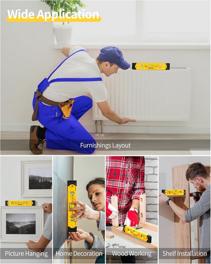 Torpedo_Level_Magnetic,_Firecore_9_Inch_Shockproof_Small_Leveler_Tool_with_3_Bubble_Spirit_Level_45_90_180_Degree,_Construction_Levelers_for_Hanging_Pictures_Install_Shelf_Home_Renovation