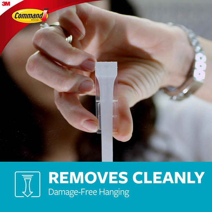 Command Bathroom Hook with Water-Resistant Strips, 1-Hook, 2-Strips, Organize Damage-Free
