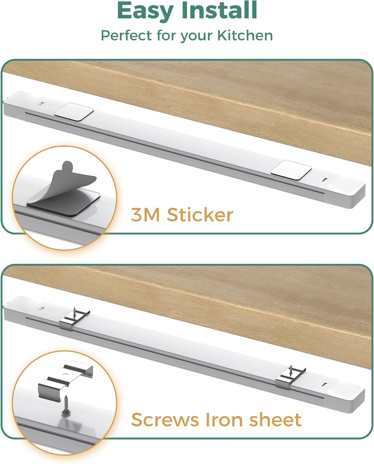 ASOKO_16_Inch_Under_Cabinet_Lights,Plug_and_Play_Under_Counter_Lighting,6000K_Cool_White_with_700LM_Bright,ETL_Light_Bar_with_ON/Off_Switch_for_Kitchen,Under_Desk,Workbench