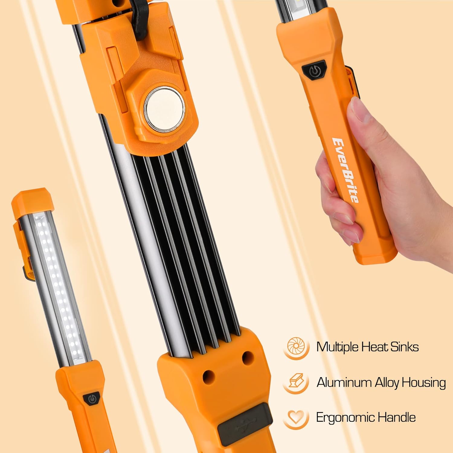 EverBrite_1000LM_LED_Work_Light,_Rechargeable_Work_Light_for_Mechanics_with_Dual_Magnetic_Bases&Hanging_Hooks,_4_Lighting_Modes,_USB_C_Cable,_for_Car_Repairing,_Working,_and_Hurricane,_Pack_of_1