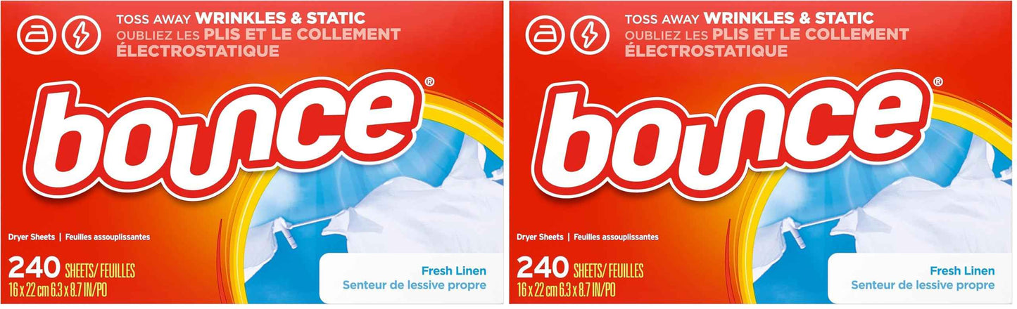 Bounce Fabric Softener Sheets, Fresh Linen Scent