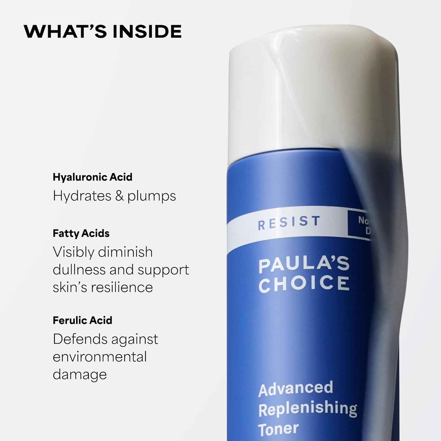 Paula's Choice Resist Advanced Replenishing Face Toner, Anti-Aging Facial Toner with Hyaluronic Acid, Vitamin C & E, Softens,Lightweight Hydration & Replenishes Dry Skin, Fragrance-Free, 4 fl oz