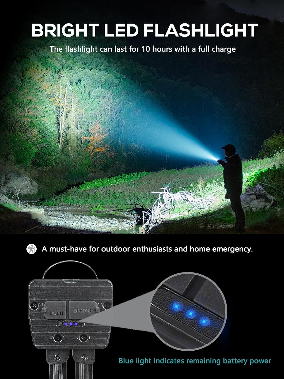 Gym_Lamp,_Portable_Gym_Lighting_for_Posing,_Magnetic_Work_Light_Rechargeable,_Gift_for_Men/Women,_180°_Rotate_Foldable_with_Hang_Hook_Camping_Lamp,_USB_Power_Bank_LED_Handheld_Flashlight-Black