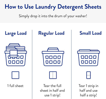 The Clean People Laundry Detergent Sheets - Laundry Soap - Ultra Concentrated, Recyclable Packaging, Stain Fighting