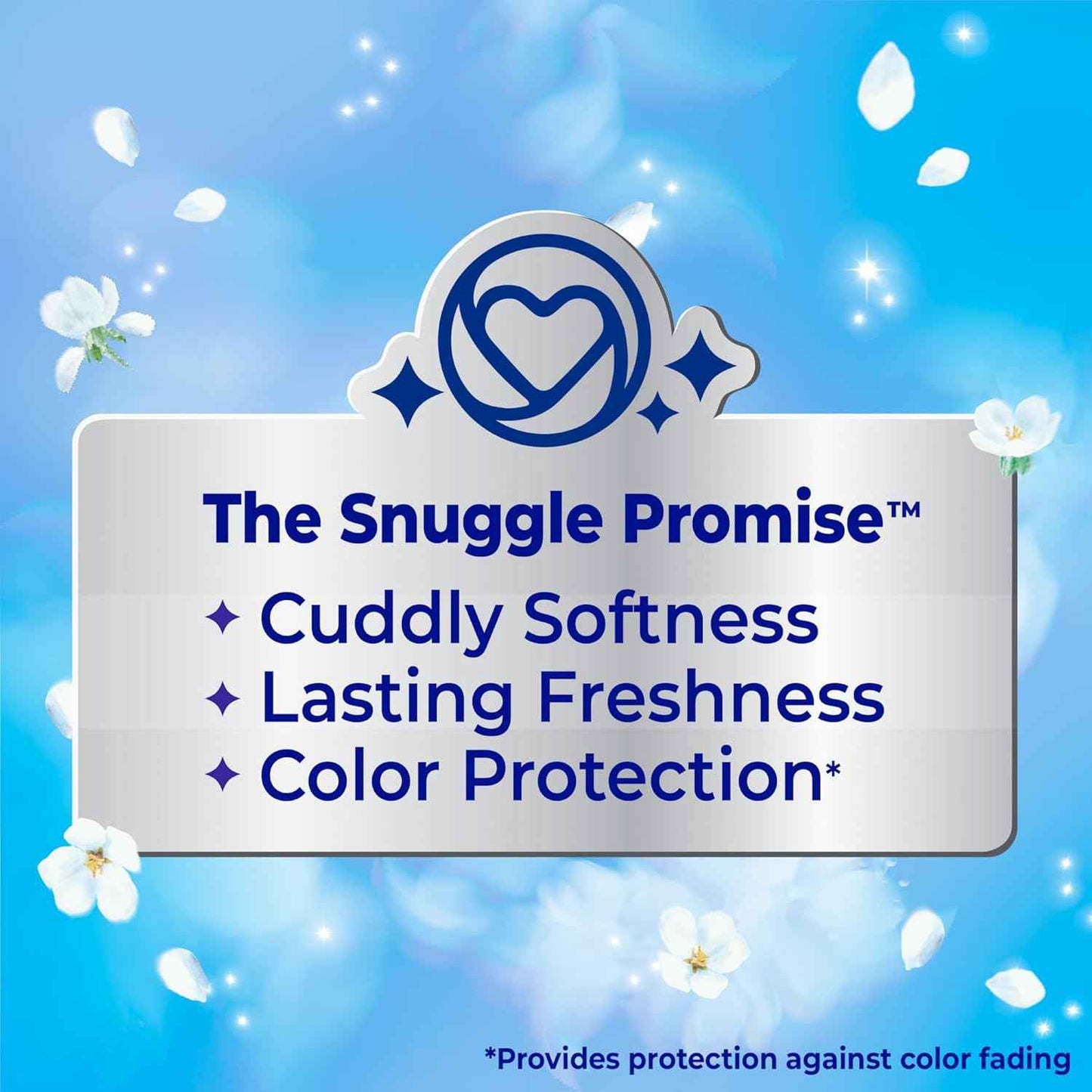 Snuggle Fabric Softener Liquid, Ultra Concentrated, 80 Oz, 200 Medium Loads, Blue Sparkle Fabric Conditioner, Long-Lasting Fresh Scent, Softens, Reduces Static & Fights Wrinkles, Helps Protect Color