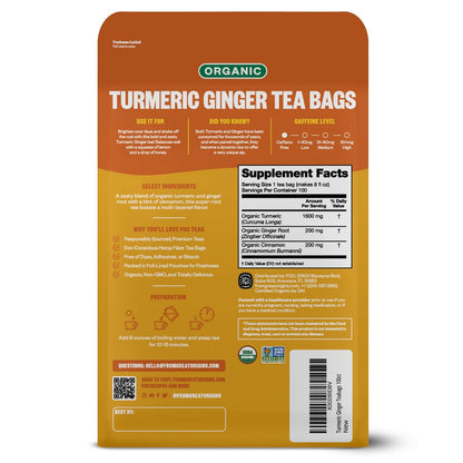 FGO_Organic_Turmeric_Ginger_Tea,_Eco-Conscious_Tea_Bags,_100_Count,_Packaging_May_Vary_(Pack_of_1)
