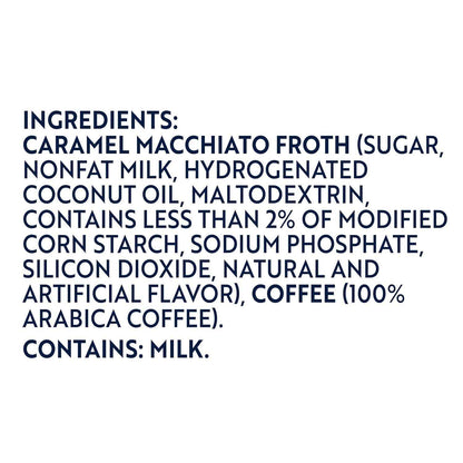 Gevalia Frothy 2-Step Artificially Flavored Caramel Macchiato Espresso Style K-Cup Coffee Pods & Froth Packets Kit, 6 ct Box