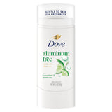 Dove Deodorant Stick Cucumber & Green Tea for 72 Hour Odor Protection Aluminum Free 2.4 oz