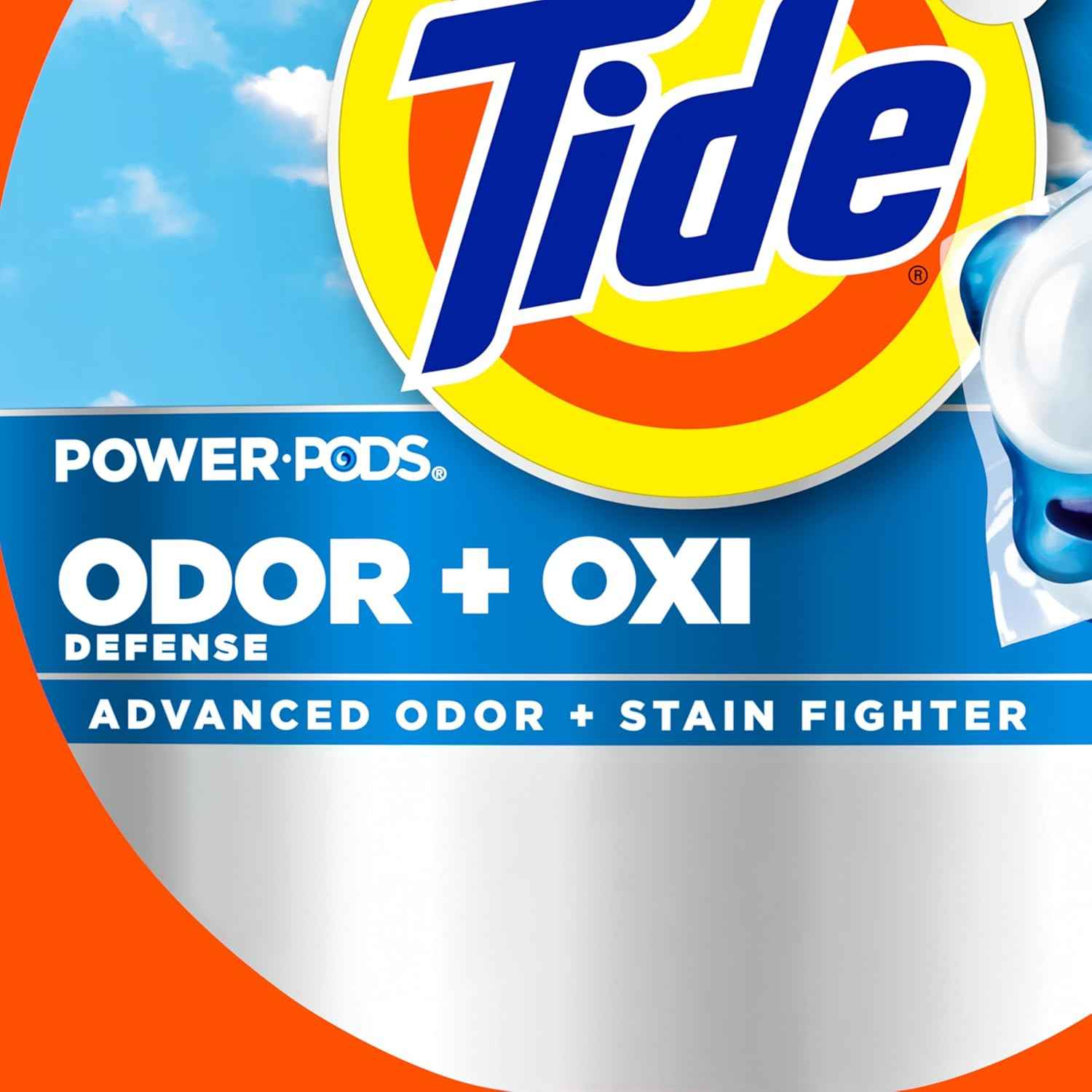 Tide Odor Defense + Oxi Laundry Detergent Pacs, Original Scent, Advanced Odor + Stain Fighter, laudry soap washing detergent pacs