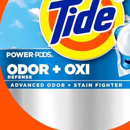 Tide Odor Defense + Oxi Laundry Detergent Pacs, Original Scent, Advanced Odor + Stain Fighter, laudry soap washing detergent pacs