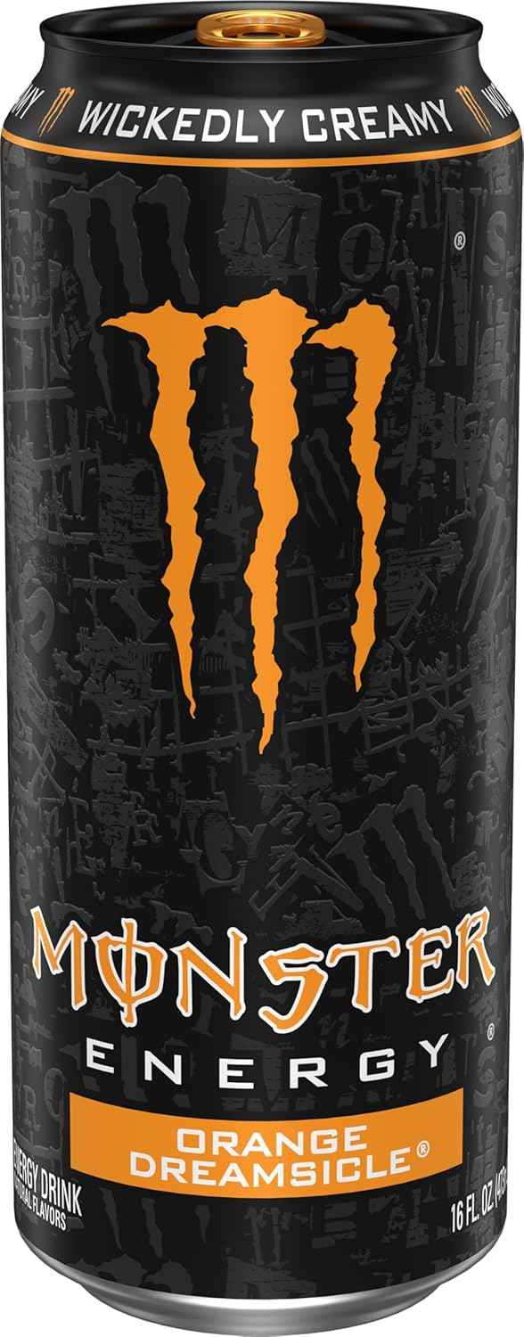 Monster Energy Orange Dreamsicle, Energy Drink, 16 Ounce (Pack of 15)