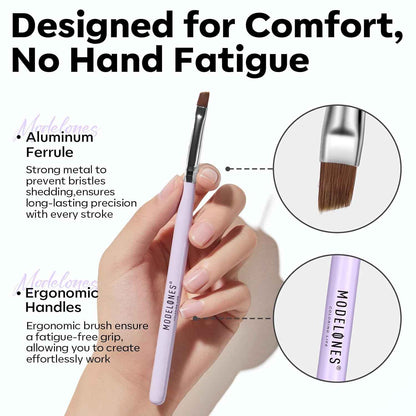 Modelones Set, Nail Brush kit Gel Polish, Extension Gel, Liner, Clean up, Carving, Apex Building, Dotting Pens Professional Tools for Drawing Painting 3D Design Salon & DIY Use