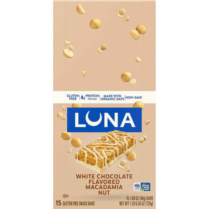 Clif, Bar Luna White Chocolate Macadamia 15 Count, 25.35 Ounce