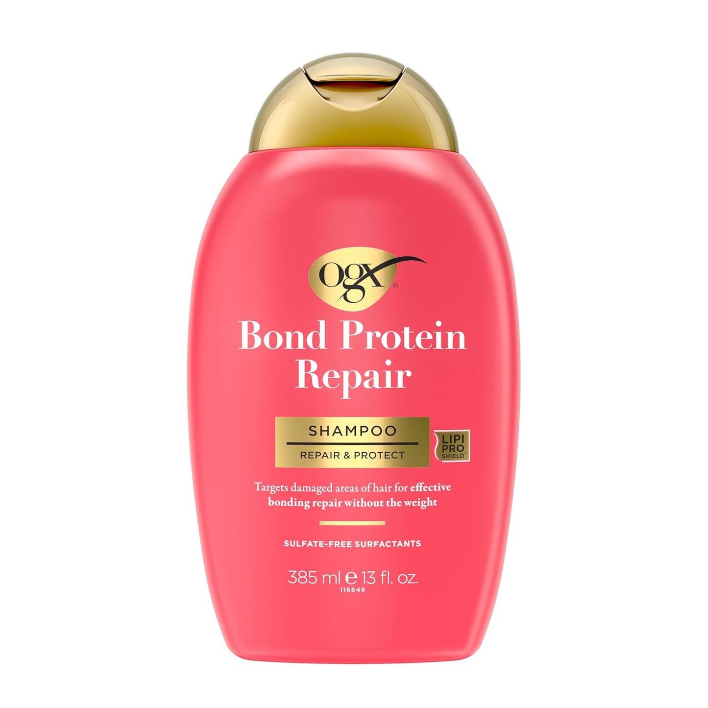 OGX_Repair_&_Protect_Bond_Protein_Repair_Shampoo,_Lightweight_Hair_Wash_Cleanses_&_Targets_Damaged_Hair_for_Effective_Bond_Repair,_Formulated_without_Parabens,_13_fl._oz